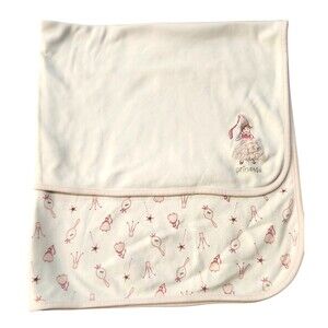 Vintage Gymboree 2004 PRINCESS Baby Blanket 100% Cotton  *Read flaws